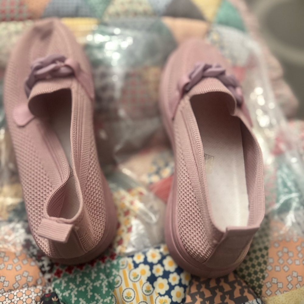 Women's Pink Slip-On Loafers